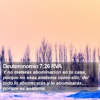 Deuteronomio 7:26 RVA Bible Verse Image