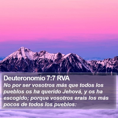 Deuteronomio 7:7 RVA Bible Verse Image