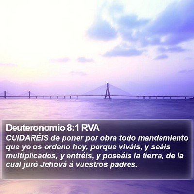 Deuteronomio 8:1 RVA Bible Verse Image