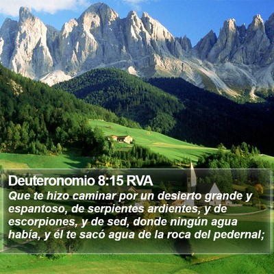 Deuteronomio 8:15 RVA Bible Verse Image