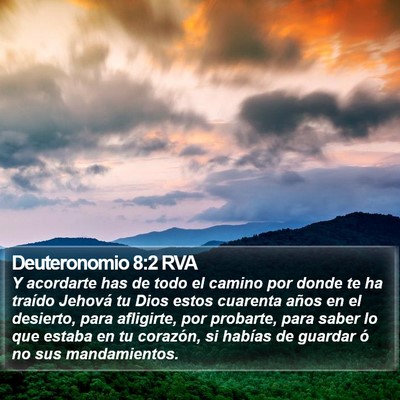Deuteronomio 8:2 RVA Bible Verse Image