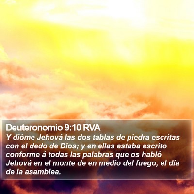 Deuteronomio 9:10 RVA Bible Verse Image