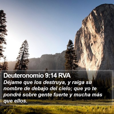 Deuteronomio 9:14 RVA Bible Verse Image