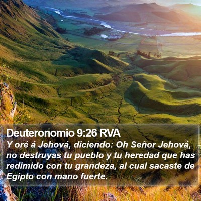 Deuteronomio 9:26 RVA Bible Verse Image