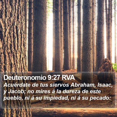 Deuteronomio 9:27 RVA Bible Verse Image