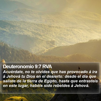 Deuteronomio 9:7 RVA Bible Verse Image