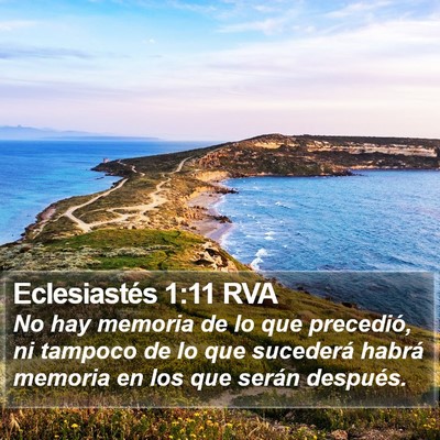 Eclesiastés 1:11 RVA Bible Verse Image