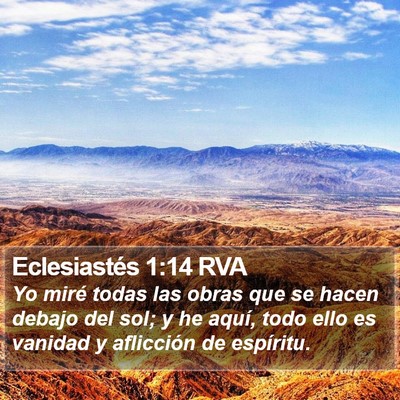 Eclesiastés 1:14 RVA Bible Verse Image