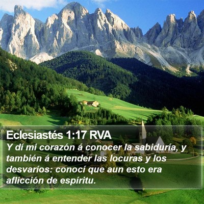 Eclesiastés 1:17 RVA Bible Verse Image