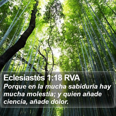Eclesiastés 1:18 RVA Bible Verse Image