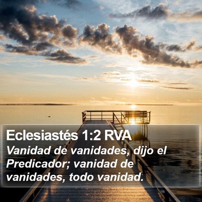 Eclesiastés 1:2 RVA Bible Verse Image
