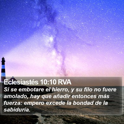 Eclesiastés 10:10 RVA Bible Verse Image