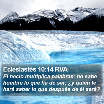 Eclesiastés 10:14 RVA Bible Verse Image