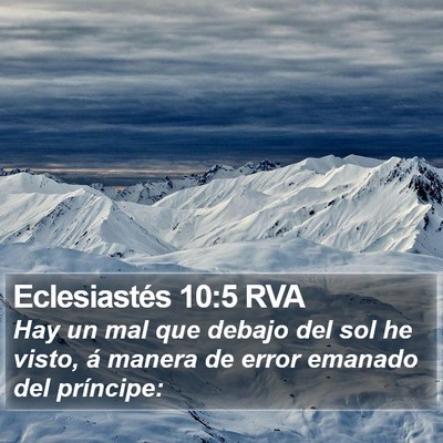 Eclesiastés 10:5 RVA Bible Verse Image