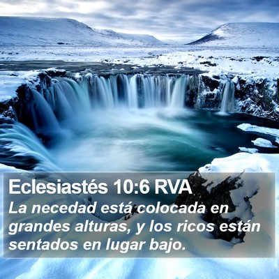 Eclesiastés 10:6 RVA Bible Verse Image