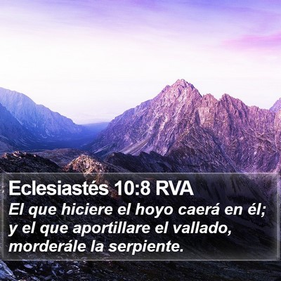 Eclesiastés 10:8 RVA Bible Verse Image