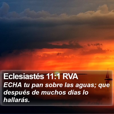 Eclesiastés 11:1 RVA Bible Verse Image