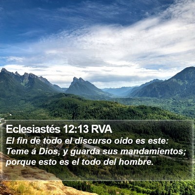 Eclesiastés 12:13 RVA Bible Verse Image