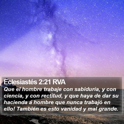 Eclesiastés 2:21 RVA Bible Verse Image