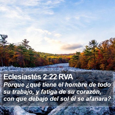 Eclesiastés 2:22 RVA Bible Verse Image