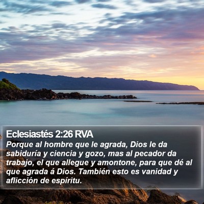 Eclesiastés 2:26 RVA Bible Verse Image