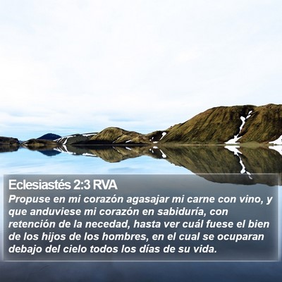 Eclesiastés 2:3 RVA Bible Verse Image