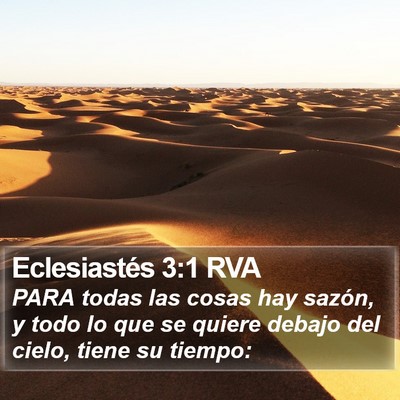 Eclesiastés 3:1 RVA Bible Verse Image