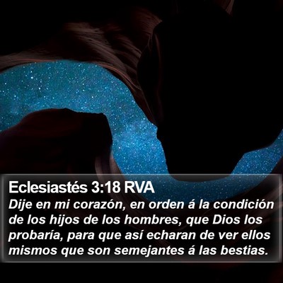Eclesiastés 3:18 RVA Bible Verse Image