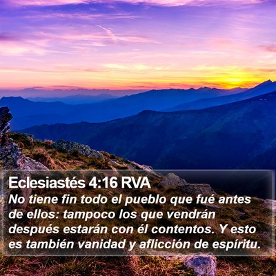 Eclesiastés 4:16 RVA Bible Verse Image