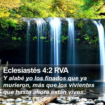 Eclesiastés 4:2 RVA Bible Verse Image