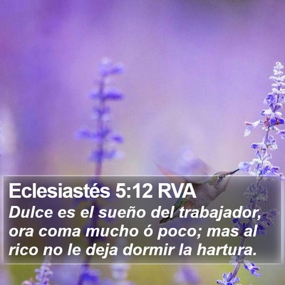 Eclesiastés 5:12 RVA Bible Verse Image
