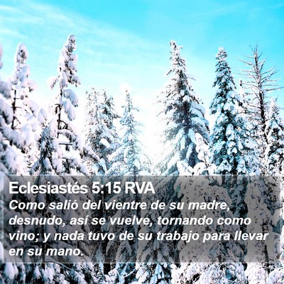 Eclesiastés 5:15 RVA Bible Verse Image