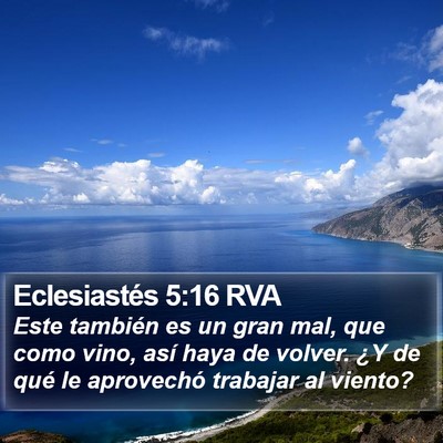 Eclesiastés 5:16 RVA Bible Verse Image