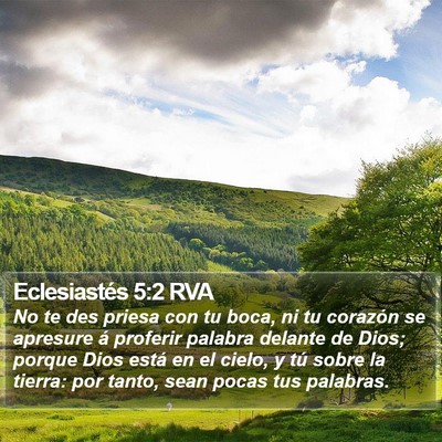 Eclesiastés 5:2 RVA Bible Verse Image
