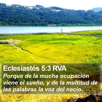 Eclesiastés 5:3 RVA Bible Verse Image