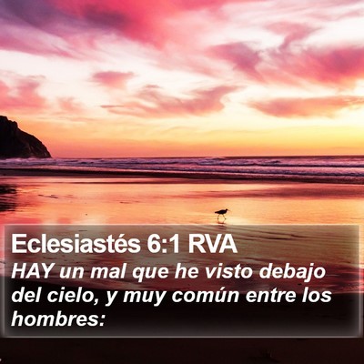 Eclesiastés 6:1 RVA Bible Verse Image
