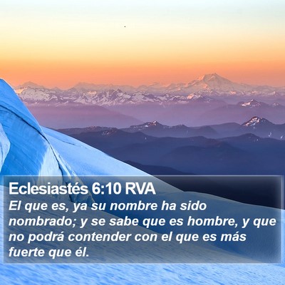 Eclesiastés 6:10 RVA Bible Verse Image