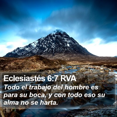 Eclesiastés 6:7 RVA Bible Verse Image