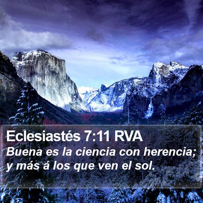 Eclesiastés 7:11 RVA Bible Verse Image