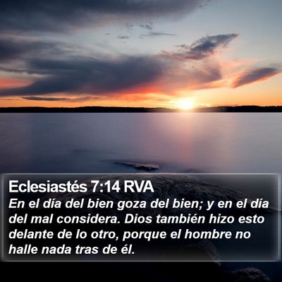 Eclesiastés 7:14 RVA Bible Verse Image
