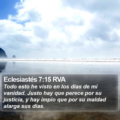Eclesiastés 7:15 RVA Bible Verse Image