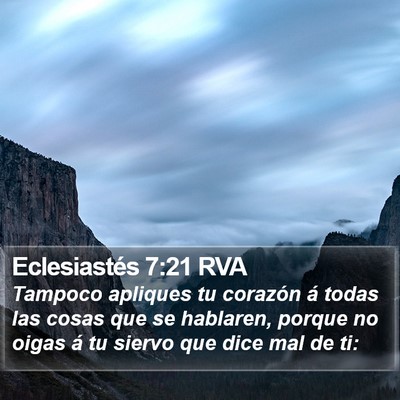 Eclesiastés 7:21 RVA Bible Verse Image