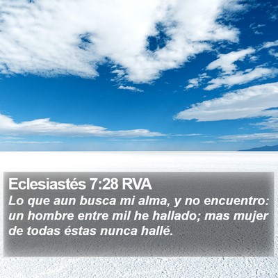 Eclesiastés 7:28 RVA Bible Verse Image