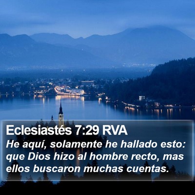 Eclesiastés 7:29 RVA Bible Verse Image