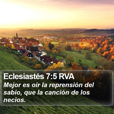 Eclesiastés 7:5 RVA Bible Verse Image