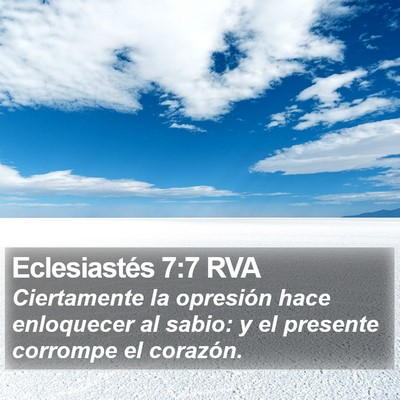 Eclesiastés 7:7 RVA Bible Verse Image