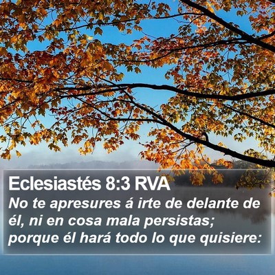 Eclesiastés 8:3 RVA Bible Verse Image