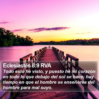 Eclesiastés 8:9 RVA Bible Verse Image