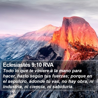 Eclesiastés 9:10 RVA Bible Verse Image