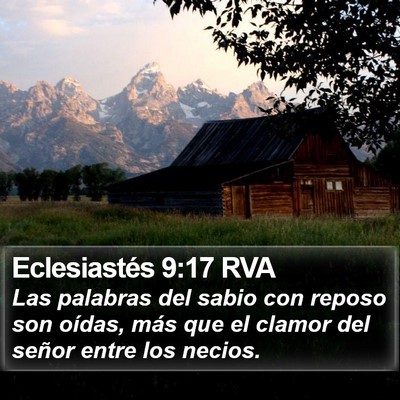 Eclesiastés 9:17 RVA Bible Verse Image